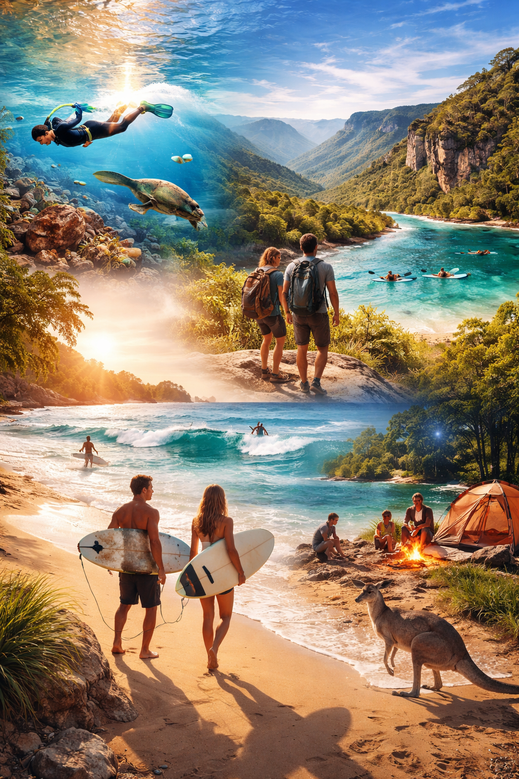 Australia’s Outdoor Playground: Surf Beaches, Hiking Trails, and Nature Adventures